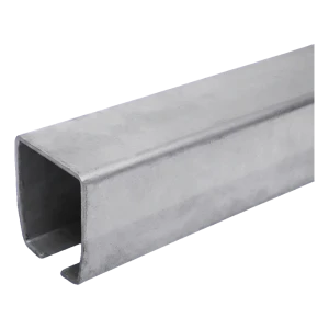 PSG Laufschiene für Schiebetor 100×90×5 mm schwarz – Stahlprofil U-Profil 6 m