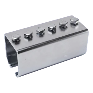 PSG Hängetor-Laufschienen-Verbinder 59×62 mm verzinkt