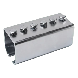 PSG Verbinder für Hängetor-Schienen 45×46 mm verzinkt mit Schrauben