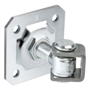 Comunello – verstellbares Scharnier für Flügeltore M20, Platte 100×100 mm