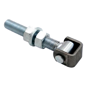 Verstellbares Stahlscharnier M20 für Flügeltore – verzinkt, L150 mm