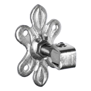 Verstellbares Torband mit Zierplatte M20 160×105×6 mm Stahl verzinkt