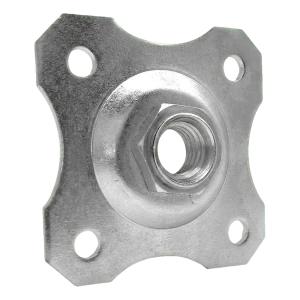 Zierrosette 100x100 mm für verstellbares Scharnier M20 – verzinkt