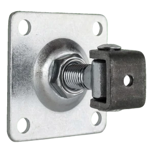 PSG verstellbares Torscharnier M18 mit Schild 80×80 mm verzinkt