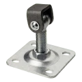 PSG verstellbares Torscharnier M20 mit Schild 100×100 mm verzinkt – schwarzes Ohr 001-373 (3)