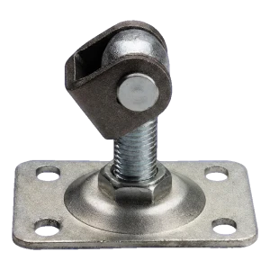 Verstellbares Torband M20 mit rechteckigem Anschraubschild 110×75 mm Stahl verzinkt