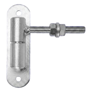 PSG verstellbares Rollscharnier für Gartentore fi24 M12 mit Schild 150×40 mm