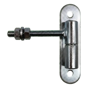 PSG verstellbares Rollenscharnier ø24 M12 mit Schild 150×40 mm und Kugel – für Gartentore und Tore