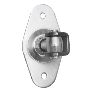 Regulierbares Torband mit ovalem Schild M20 160×85 mm – verzinkter Stahl