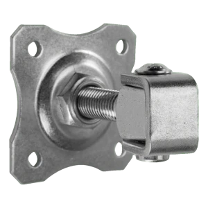 Verstellbares Torscharnier mit Zierschild M20 100×100 mm verzinkt