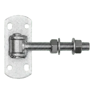 Regulierbares Torscharnier M16 mit Schild 115×50 mm – verzinkt