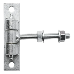 Verstellbares Torscharnier M12 verzinkt – Schild 130×30 mm