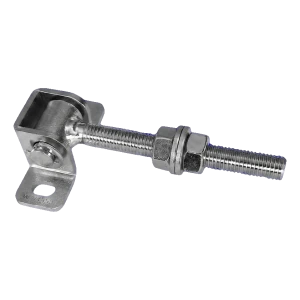 Verstellbares Tor-Scharnier M12 gebogen L-115 Stahl