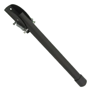 Türstopper aus Stahl schwarz 320 mm – Federstütze für Türen und Tore