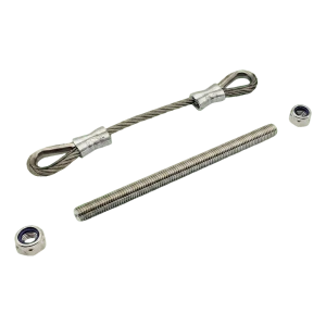 PSG Edelstahl-Sicherheitsseil für Flügeltore 200 mm