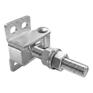 Verstellbares gebogenes Torband M16 für Tore und Pforten – 180° / 125 mm, verzinkt