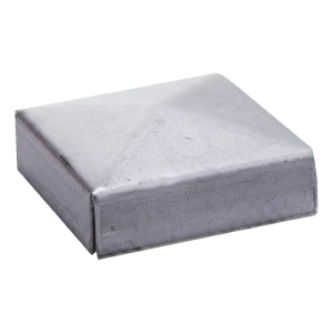 Postal – briefkastenförmige Stahlabdeckung für Zaunpfosten 120×120 mm