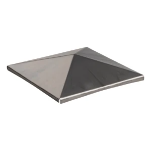 Postal – Briefkastenförmige Stahlabdeckung für Zaunpfosten 150×150 mm