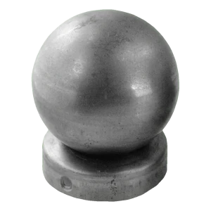 Stahlkappe für Zaunpfosten Ø 48 mm mit Zierkugel Ø 60 mm