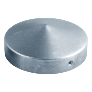 Verzinkter Stahldeckel für runden Zaunpfosten FI 80 mm