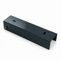 U-Profil Verbinder Halter für Sockelplatte 200x50 Anthrazit Graphit