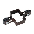 Zwischenschelle für Zaunpaneele 40x60 mm braun GPV-700-05 (1)