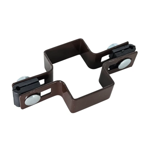 Zwischenschelle für Zaunpaneele 40x60 mm braun GPV-700-05 (1)