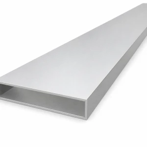 Rechteckiges Aluminiumprofil 20×100×2 mm – geschlossenes Hohlprofil L=2000 mm EN AW-6060