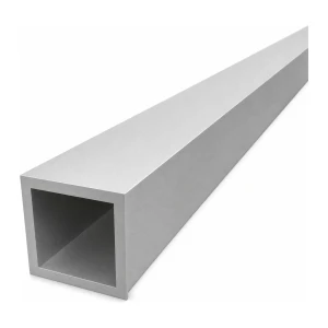 Aluminium-Vierkantrohr 50×50×5 mm – geschlossenes Profil EN AW-6060, L=2000 mm