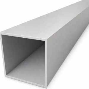 Aluminium-Vierkantrohr 80×80×3 mm – geschlossenes Profil EN AW-6060, L=2000 mm