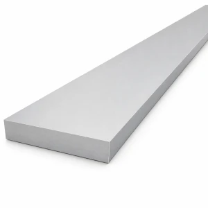 Aluminiumflachstab EN AW-6060 T64 – 80×15 mm, Länge 2000 mm