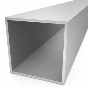 Aluminium-Vierkantrohr 100×100×4 mm – geschlossenes Profil L=2000 mm