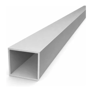 Quadratisches Aluminiumprofil 40x40x2 mm Länge 6 m PA38 EN AW-6060 T66