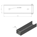 U-Profil Verbinder Halterung für Sockel 200x50 verzinkt GPV-700-34 (3)