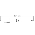 Steckerdübel mit Morsekegelverbindung ø 16 x 1500 mm – feuerverzinkter Stahl 001-774 (2)