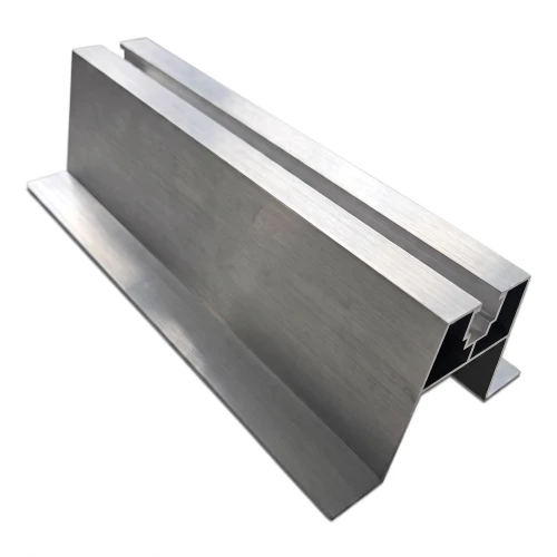 Schräge Trapezbrücke mit EPDM-Dichtung H63 L330 – Aluminium-Dachadapter PV 001-776 (1)