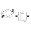 Zwischenschelle für Zaunpaneele 100x100 mm schwarz 000-778 (4)