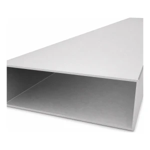 Rechteckiges Aluminiumrohr 50×150×2 mm – geschlossenes Profil L=2000 mm