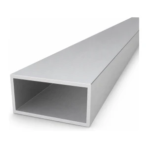 Rechteckiges Aluminiumrohr 40×80×3 mm – geschlossenes Profil L=2000 mm