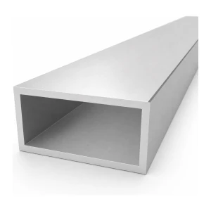 Rechteckiges Aluminium-Hohlprofil 50×100×5 mm EN AW-6060, Länge 2000 mm