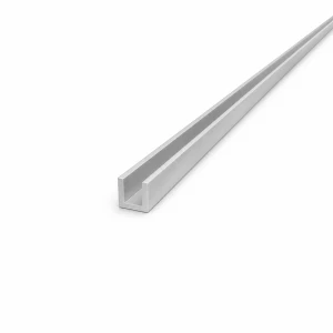 Aluminiumkanal EN AW-6060 Profil C/U 12×12×2 mm, Länge 2000 mm