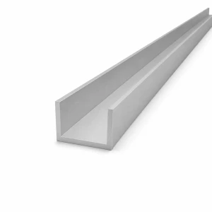 Aluminiumrinne 40×25×3 mm – offenes C/U-Profil, Länge 2000 mm