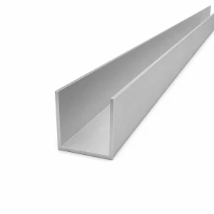 Aluminium-U-Profil 40×40×2 mm – C/U-Profil EN AW-6060, Länge 2000 mm