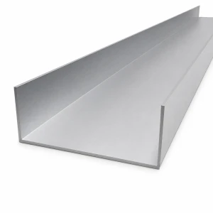 Aluminium-U-Profil EN AW-6060 C/U 103,6×38×1,8 mm – Länge 2000 mm