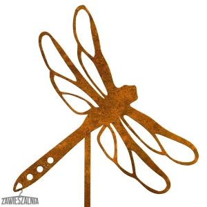 Zawieszalnia – Gartendekoration Libelle aus Cortenstahl XL 19×99 cm