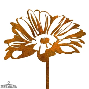 Zawieszalnia – Gartendekoration Rostige Gänseblümchen aus Corten-Stahl XL 21×93 cm