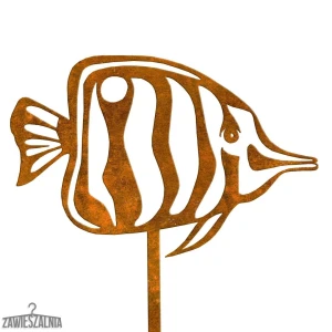 Biżuteria Ogrodowa – Gartendekoration Fisch Ambroży XL aus Cortenstahl 22×94 cm