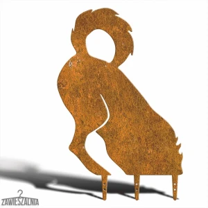 Aufhänger – Gartendekoration Rostiger Hund Kopidołek XL aus Cortenstahl 45×69 cm