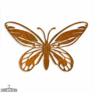 Zawieszalnia – 3D Wanddekoration Schmetterling Goliat L 44 cm aus Cortenstahl