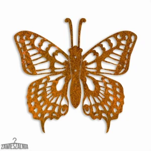 Zawieszalnia – 3D Wanddekoration Schmetterling Schwalbenschwanz M 31×29 cm Cortenstahl